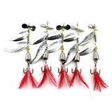 Sea Fishing Simulation Bait Feather Rotating Sequins