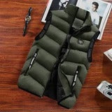 Men's Outdoor Wear Vest, Down Cotton Plus Size Jacket