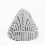 Autumn and Winter Fried Dough, Twist Knitting Warm Wool Hat (Pack of 2)
