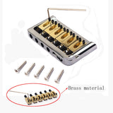 Instrument Accessories Guitar Bridge with Silver Six String Brass Saddle