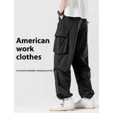 Loose Straight Cargo Wide-leg Pants for Men
