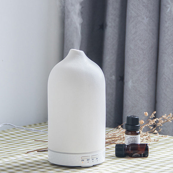 Air Humidifier, Ceramic Aroma 5 Colors 100ml Ultrasonic Essential Oil Diffuser