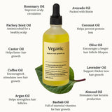 Veganic Natural Hair Growth Oil – Strengthening & Scalp Nourishing Treatment