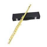 16 Holes Flute C Key White Copper Tube Body Leather Box, Suitable for Beginners Grading Performance