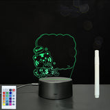 3D Acrylic Handwriting Message Board LED Light, Creative Note Lamp