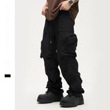 Men’s High Street Cargo Pants – Straight Fit Multi-pocket Utility Trousers