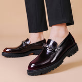 Horse Street Buckle Gommino – Men's Polished Japanese Leather Shoes
