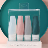 Travel Shampoo & Shower Gel Split Bottle Refillable Empty Bottle Set