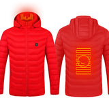 Heated Jacket Coat, USB Electric Cotton Pullover, Thermal Clothing Heating Vest, Men's Clothes for Winters