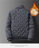 Men’s Thick Fleece Warm Jacket & Pants Set with Turn-down Collar