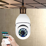 1080P WiFi Bulb Camera with 4× Zoom – E27 Home 5G WiFi Security & Alarm Monitor