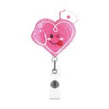 Acrylic Love, Apron's Buckle Clip Brooch for Hanging IDs