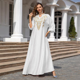 Muslim Women's Embroidered Robe Dress