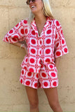 New Polo Shorts + Sleeved Pocket Collar Shirt, Women's Suit