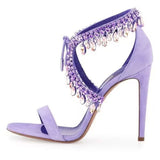 Stiletto Heel Rhinestone, Simple Women's Shoes