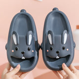 Cute Rabbit Slippers for Kids Women Summer Home Shoes Bathroom Slippers