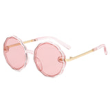 Children’s Vintage Round Sunglasses with Wave Frame