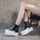 Super High Heel Platform Shoes for Women – 12cm Height Boost, Chunky Sole Fashion Ankle Style