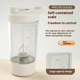 400ml Electric Protein Powder Mixing Cup, Automatic Shaker Mixer Shake Bottle, Milk Coffee Blender Kettle. Fro Gym 1200mAh Best Gift Idea