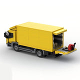 Yellow Truck Model, Small Particle Building Blocks Toy