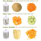 Kitchen Rotary Vegetable Slicer Roller Cutter – Vertical Grater for Fruits, Vegetables & Nuts