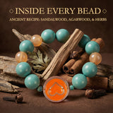 Traditional Chinese Med Bead Bracelet – Herbal Aromatherapy Jewelry