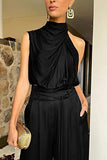 Casual Sleeveless Midriff-baring, Top and Wide Leg Pants, 2 Pcs Set, Summer Suits Women's Clothing