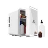 Mini Beauty Fridge with Built-in Light – Portable Skincare & Makeup Refrigerator for Home & Car