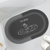 Cushion Bathroom Sliding Door Floor Bathroom Foot Mat