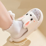 Cute Rabbit Slippers for Kids Women Summer Home Shoes Bathroom Slippers