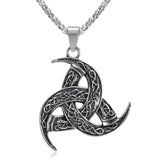 Vintage Nordic Rune Necklaces for Men, Stainless Steel Norse Runes Viking Pagan Elder Futhark Pendant, Amulet Fashion Jewelry