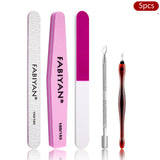 Nail Art Tool Set with Polishing File, Manicure Accessories