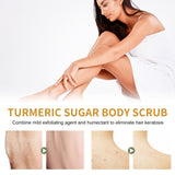 Turmeric Body Scrub Cream, Smallpox Diluting, Moisturizing, Refreshing, Smooth Skin Rejuvenation, Cleansing Body Cutin