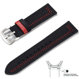 Grained Leather Strap for Quick Release, Hand Made Retro Watch Bands (Watch not Included)