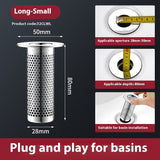 Washbasin Leaking Plug, Bounce Core Drainer Accessories with Strainer