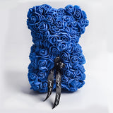Valentine's Day Gift Rose Bear, Eternal Flower Rose Teddy Bear, PE Foam Toy for New Year's Eve