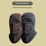 Winter Fleece Hooded Scarf – Windproof, Cold-proof Thermal Face Mask & Outdoor Head Cover