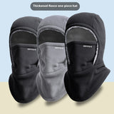 Winter Fleece Hooded Scarf – Windproof, Cold-proof Thermal Face Mask & Outdoor Head Cover