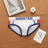 Men's Sexy Low Waist Breathable Ice Silk Mesh Comfortable Fashion Trendy Briefs (Pack of 2)