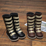 Children's Fashion Boots, New Rivet Long Martin Shoes