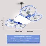 Drone Style Ceiling Fan with Light – Heavy-duty Creative LED Lighting Fixture for Modern Home Decor