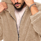 Men's Winter Coat, Double-sided Bejirog Warm Hooded Zipper Casual Jacket