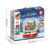 Revolving Christmas House, Assembled Building Blocks