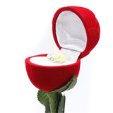 Romantic Red Rose, Flower Ring Gift Box for Anniversaries, Weddings, Proposal & Gifts