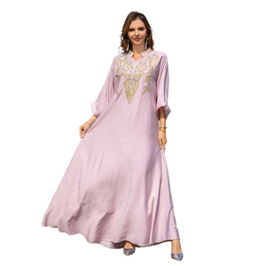 Muslim Women's Embroidered Robe Dress