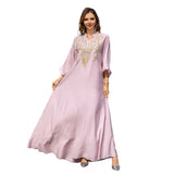 Muslim Women's Embroidered Robe Dress