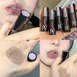 Black Tube, Glossy Milk Tea Color, Moisturizing Lip Oil