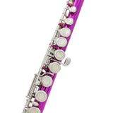 16 Holes Flute C Key White Copper Tube Body Leather Box, Suitable for Beginners Grading Performance