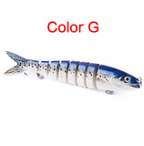 Pike Fishing Lures, Artificial Multi Jointed Sections, Hard Bait Trolling Pike Carp Fishing Tools