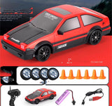 2.4G Drift RC Car, 4WD Remote Control GTR Model AE86, Vehicle Toys for Children